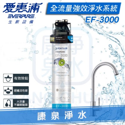 EVERPURE 台灣愛惠浦全流量強效碳纖維系列淨水系統 PURVIVE EF-3000